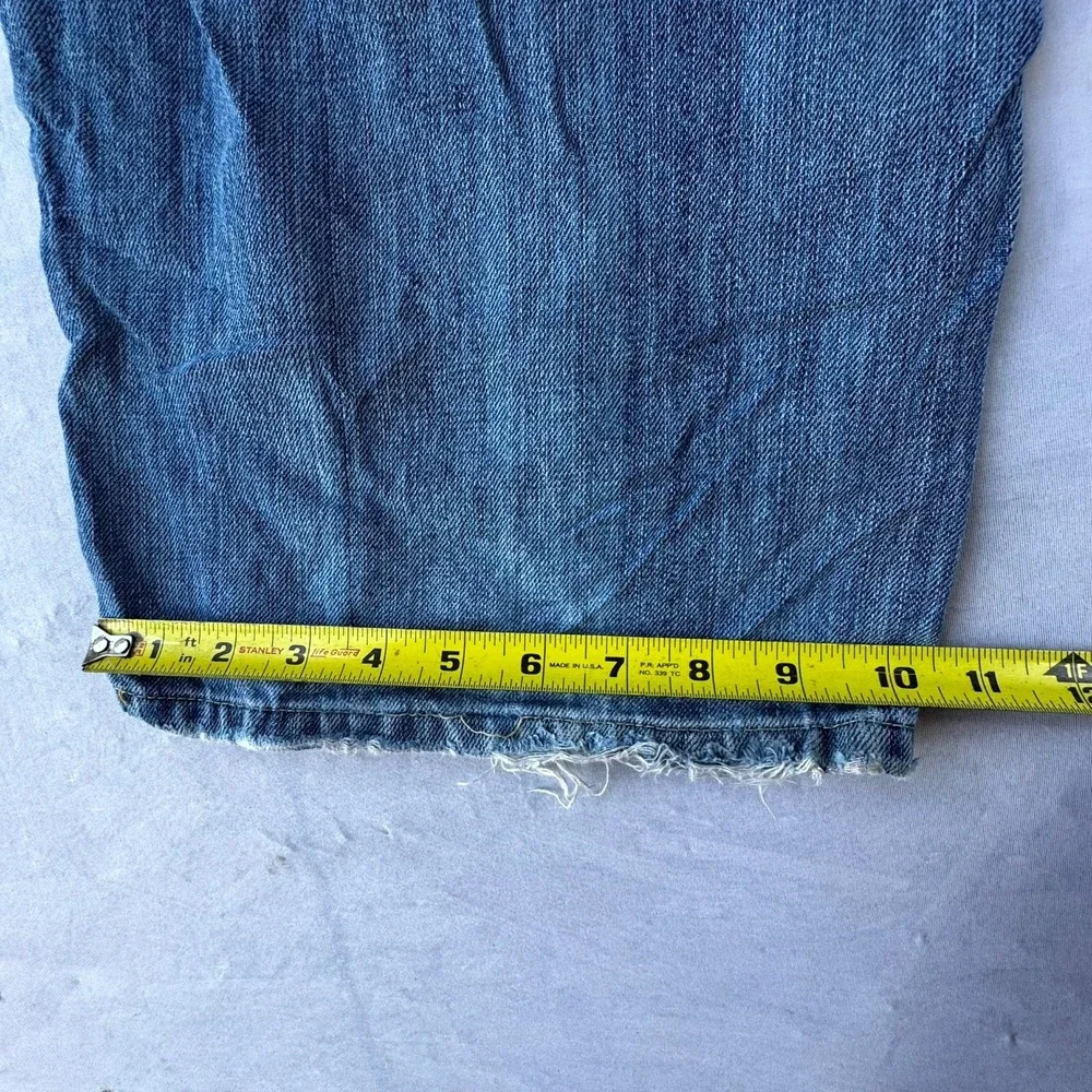 Vintage Old Navy Blue Jeans Men's 36x30 Blue Denim Cotton Wide Leg Loose Fit